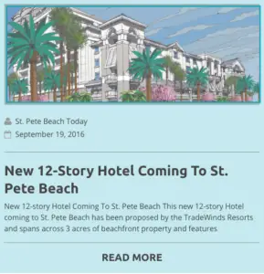 New hotel on St. Pete beach