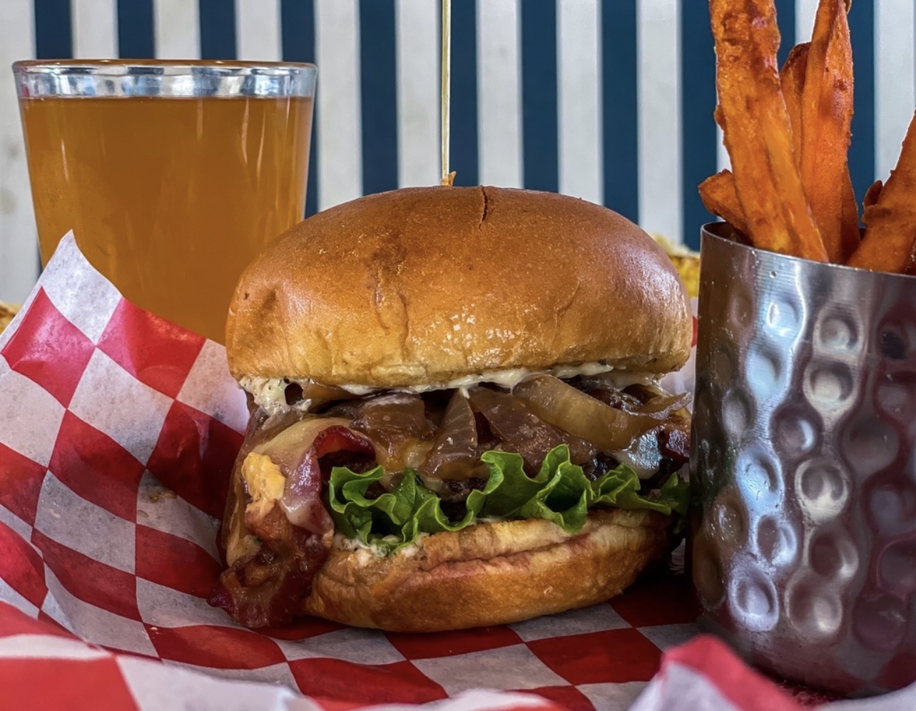 French Onion Burger from Boulevard Burger