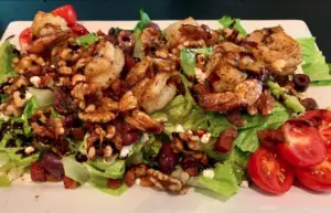 Blackened Shrimp on Casalinga Salad